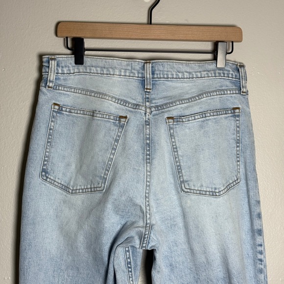 Abercrombie Fitch Womens Jeans 31 12R Light Blue Skinny High Rise Front Slit 80s - Picture 9 of 11